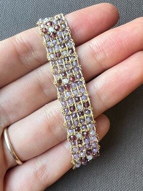 DAG Woven Gold Gemstone Bracelet